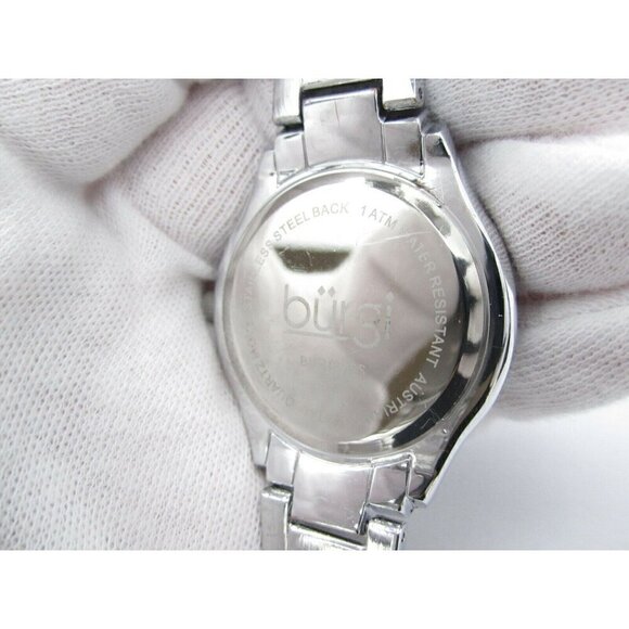 Women's Burgi 1 Atm Water Resistant Analog Date 40mm Dial Crystals Watch (D694) - Picture 3 of 12